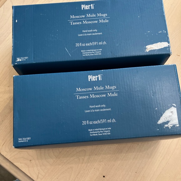 Pier 1 Moscow Mule Mugs, set of 4, Copper in Packaging - Picture 5 of 10